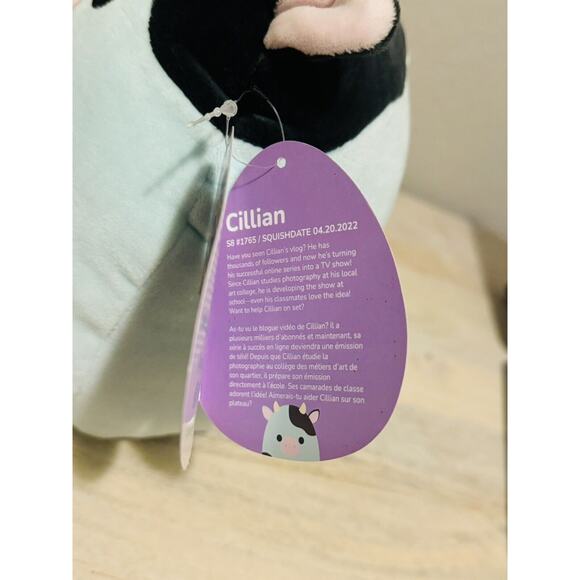 Squishmallow 8" Cillian The Blue Cow Plush Stuffed Animal Toy 2023 - Picture 9 of 9